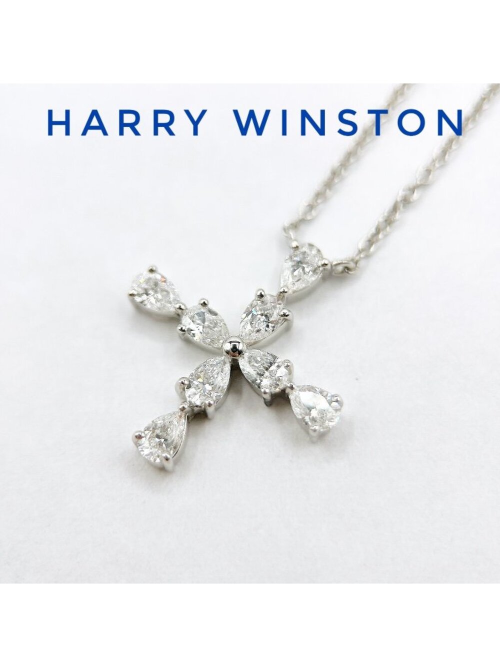 Harry Winston Symbols Diamond Platinum Necklace 42 cm